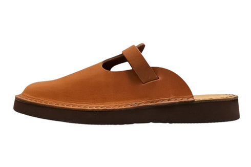 【Organic handloom GUDALUR ブラウン】クロッグサンダル(サボサンダル)